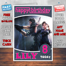 Personalised Resident Evil Revelations Inspired Style Game Kids Inspired Birthday Card (SA)