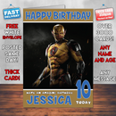 Personalised Reverse Flash Inspired Style Game Kids Inspired Birthday Card (SA)
