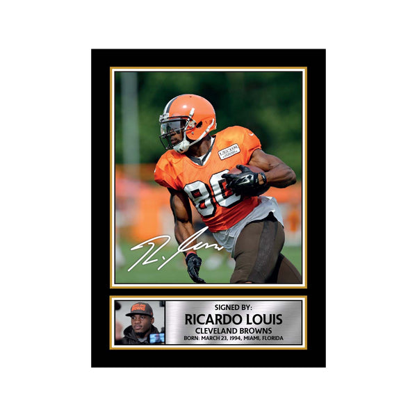 Ricardo Louis 2 American Football Printed Signature Print