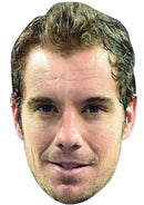 RICHARD GASQUET JB - Tennis Fancy Dress Cardboard Celebrity Party Face Mask