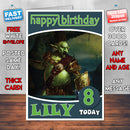 Personalised Rift 1 Inspired Style Game Kids Inspired Birthday Card (SA)