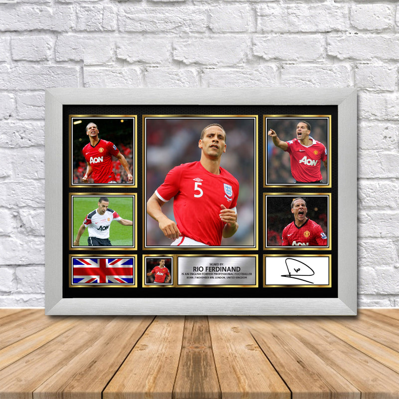 Rio Ferdinand Limited Edition Signed Print