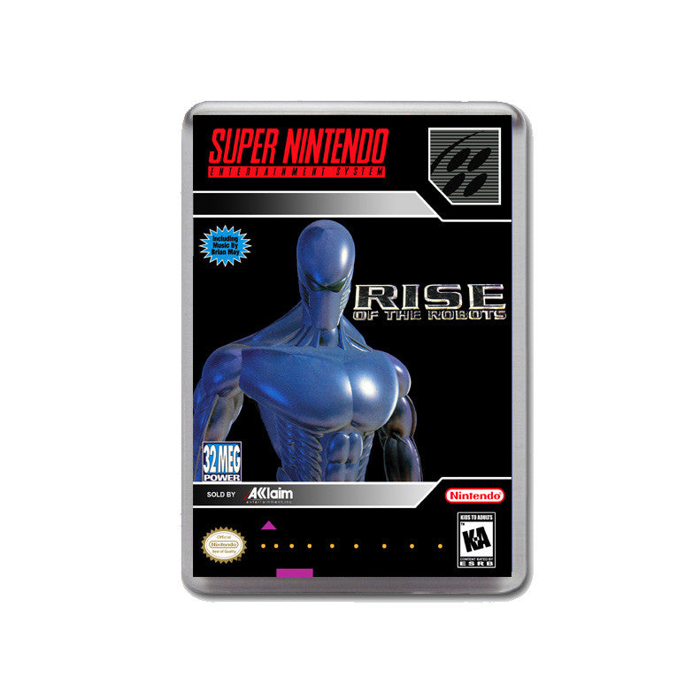 Rise Of The Robots - SNES GAME inspired Retro Gaming Magnet