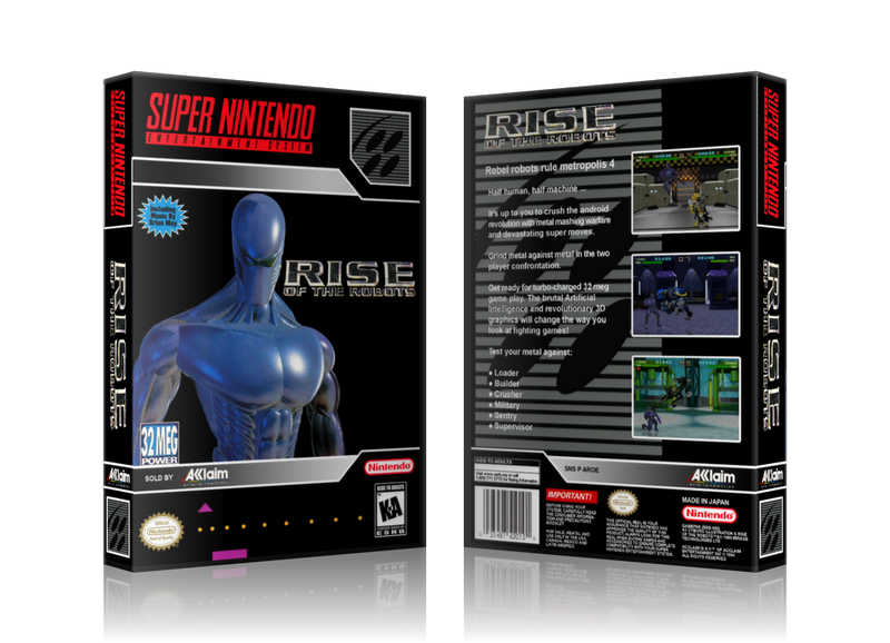 Rise Of The Robots Replacement Nintendo SNES Game Case Or Cover