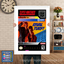 Rival Turf Super Nintendo GAME INSPIRED THEME Retro Gaming Poster A4 A3 A2 Or A1
