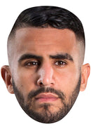RIYAD MAHREZ JB - Footballer Fancy Dress Cardboard Celebrity Party Face Mask