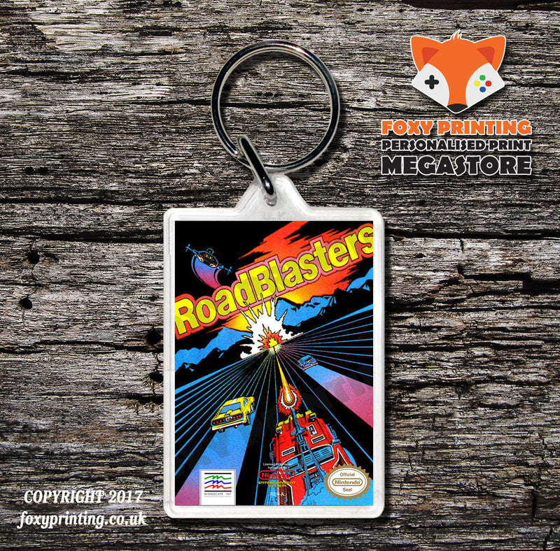 River City Ransom Retro NES Game Cover Art Gaming Keyring