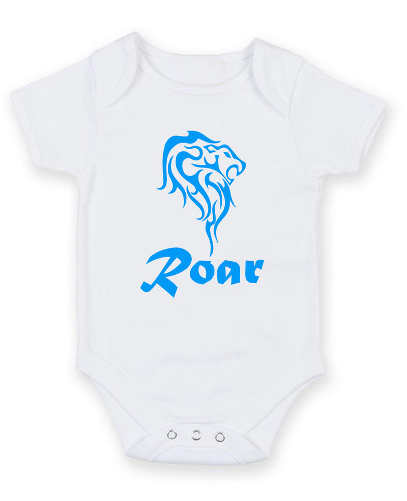 Roar Personalised Baby Boy Girl Unisex Short Sleeve Bodysuit