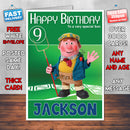 Roary 12 Style Theme Personalised Kidshows Birthday Card (SA)