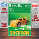 Roary 7 Style Theme Personalised Kidshows Birthday Card (SA)