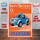 Roary 8 Style Theme Personalised Kidshows Birthday Card (SA)