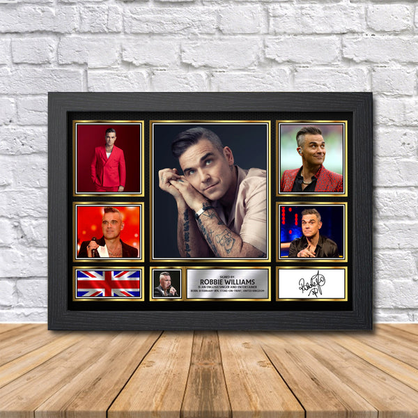 Robbie Williams Printed Signature Print
