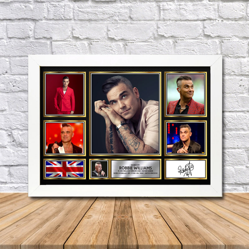 Robbie Williams Limited Edition Signed Print