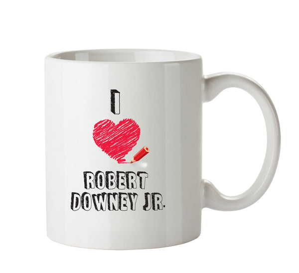 I Love Robert Downey Jr Celebrity Mug Office Mug – printed mug product image 1