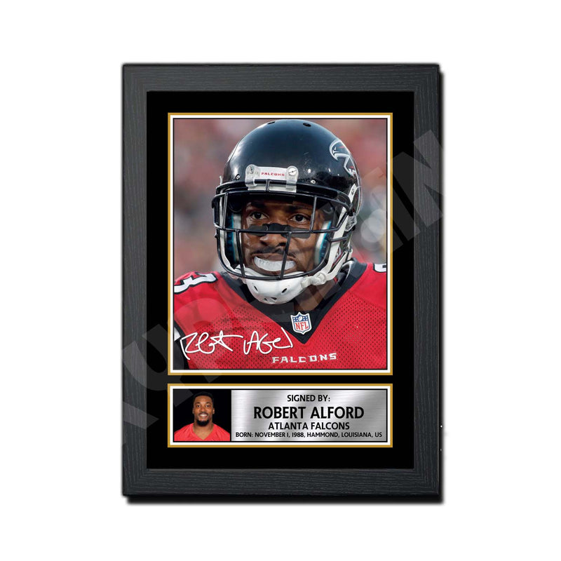 Robert Alford 2 Limited Edition Football Signed Print - American Footballer