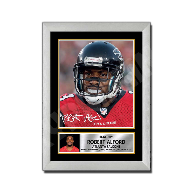 Robert Alford 2 Limited Edition Football Signed Print - American Footballer