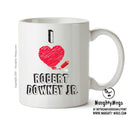 I Love Robert Downey Jr Celebrity Mug Office Mug