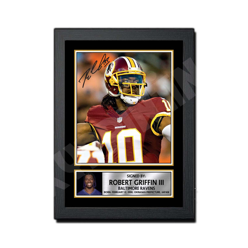 Robert Griffin III 2 Limited Edition Football Signed Print - American Footballer