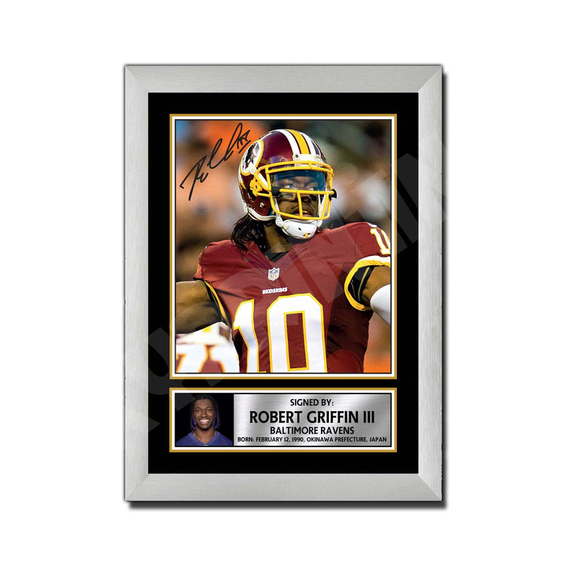 Robert Griffin III 2 Limited Edition Football Signed Print - American Footballer