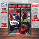 Robert Lewandowski Bayern M Birthday Card