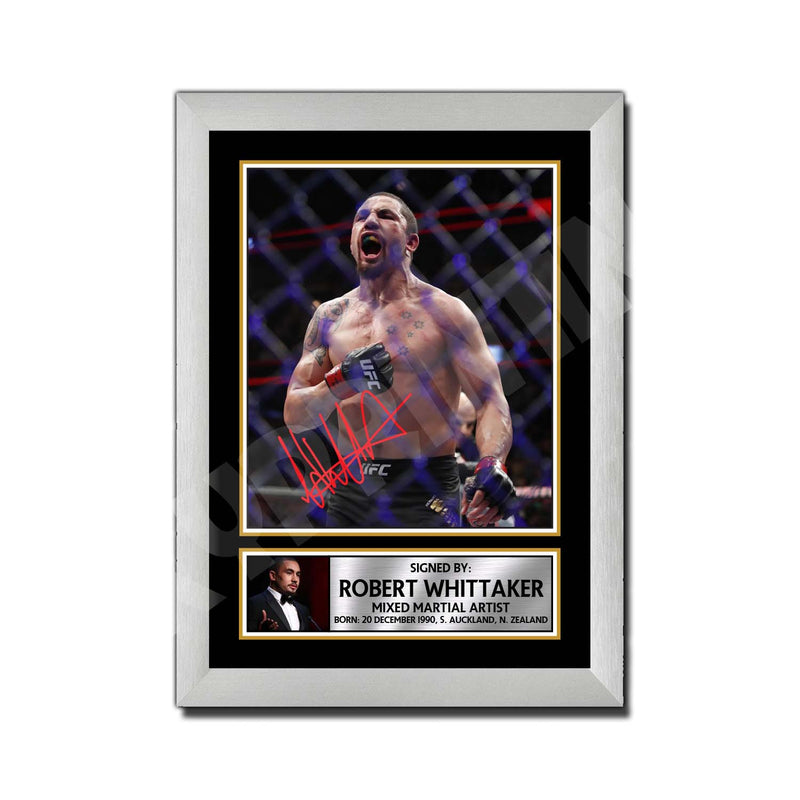 Robert Whittaker Limited Edition MMA Wrestler Signed Print - MMA Wrestling