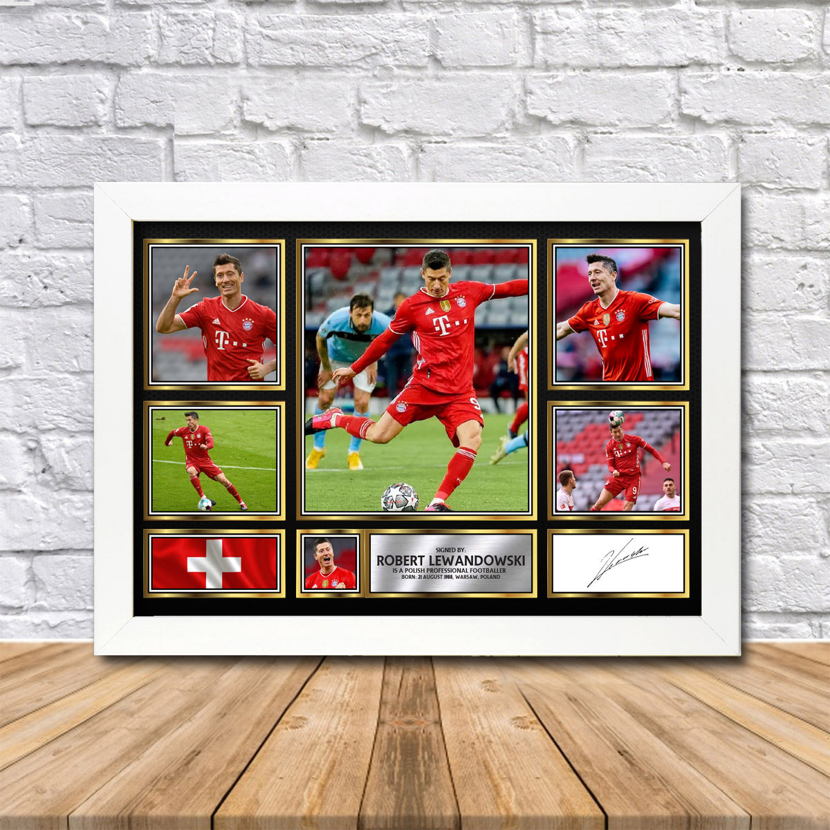 Robert Lewandowski Printed Signature Print
