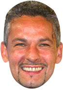 ROBERTO BAGGIO JB - Footballer Fancy Dress Cardboard Celebrity Party Face Mask