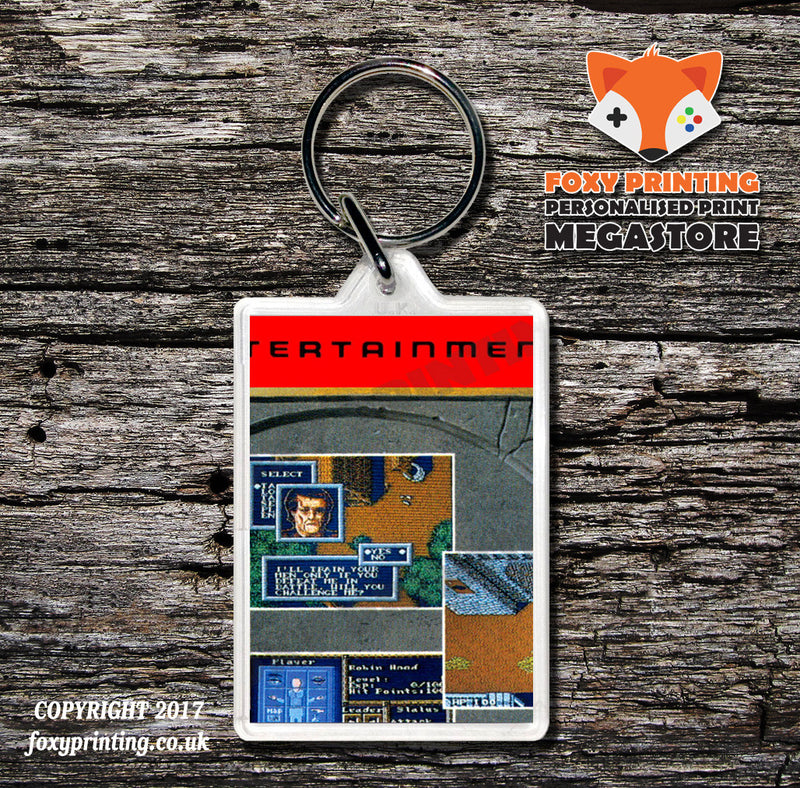 Rob Warrior Retro NES Game Cover Art Gaming Keyring