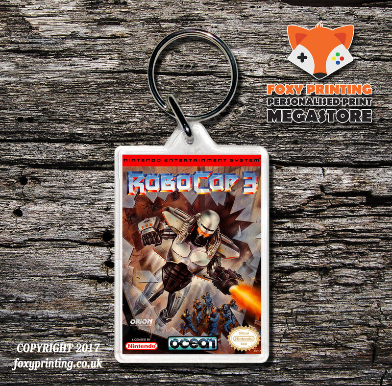 Robin Hood Prince Of Thieves Retro NES Game Cover Art Gaming Keyring