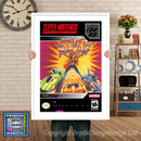 Rock N Roll Racing Super Nintendo GAME INSPIRED THEME Retro Gaming Poster A4 A3 A2 Or A1