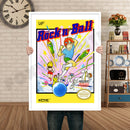 Rock Ball Retro GAME INSPIRED THEME Nintendo NES Gaming A4 A3 A2 Or A1 Poster Art 484