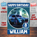 Rocket League Car Inspired Style Game Kids Inspired Birthday Card (SA)