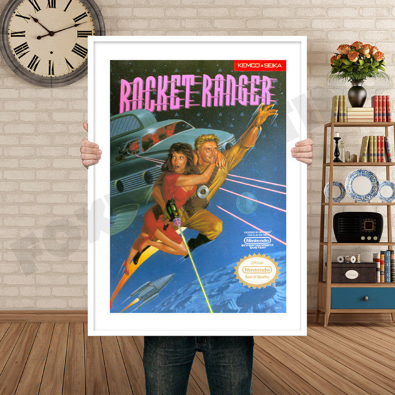 Rocket Ranger Retro GAME INSPIRED THEME Nintendo NES Gaming A4 A3 A2 Or A1 Poster Art 485