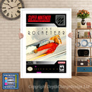 Rocketeer Super Nintendo GAME INSPIRED THEME Retro Gaming Poster A4 A3 A2 Or A1