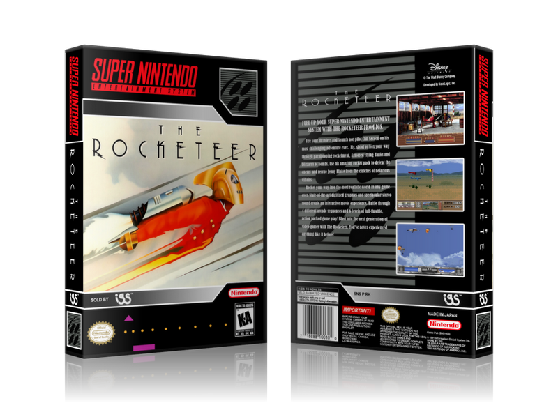 Rocketeer Replacement Nintendo SNES Game Case Or Cover