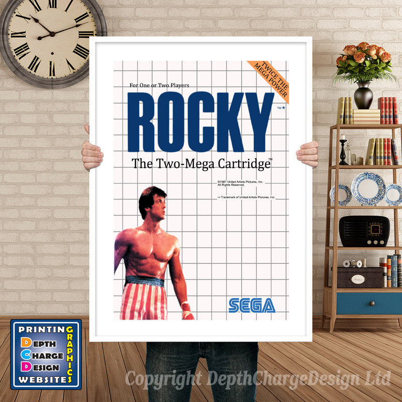 Rocky Inspired Retro Gaming Poster A4 A3 A2 Or A1