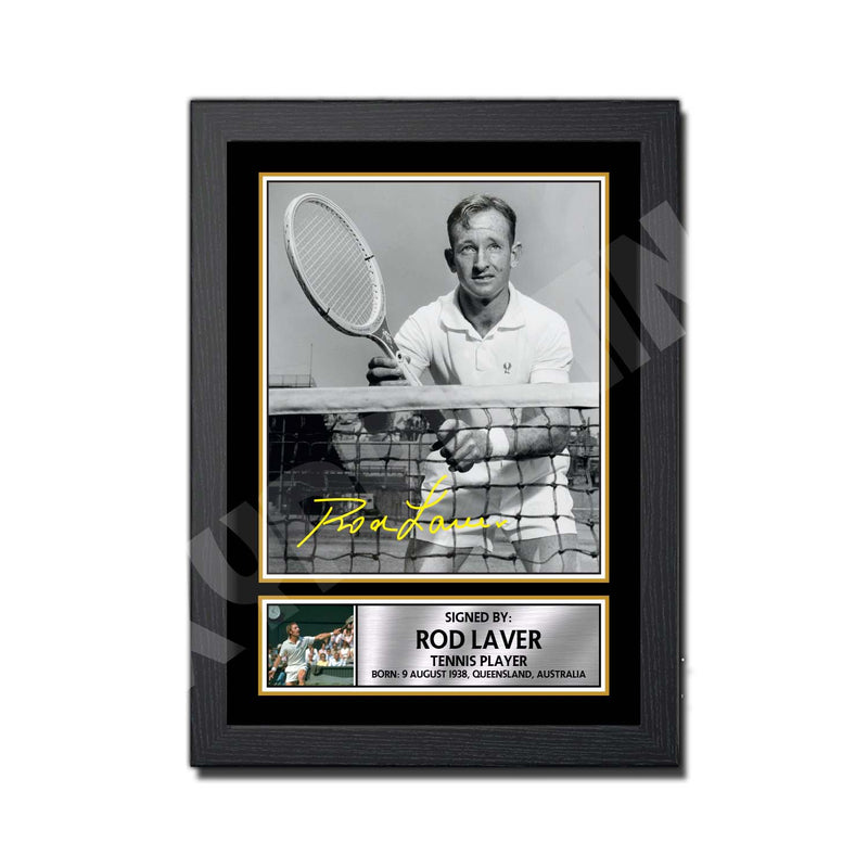 Rod Laver Limited Edition Tennis Player Signed Print - Tennis