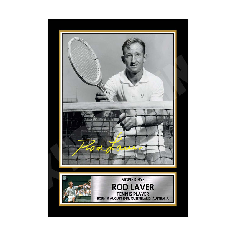 Rod Laver Limited Edition Tennis Player Signed Print - Tennis