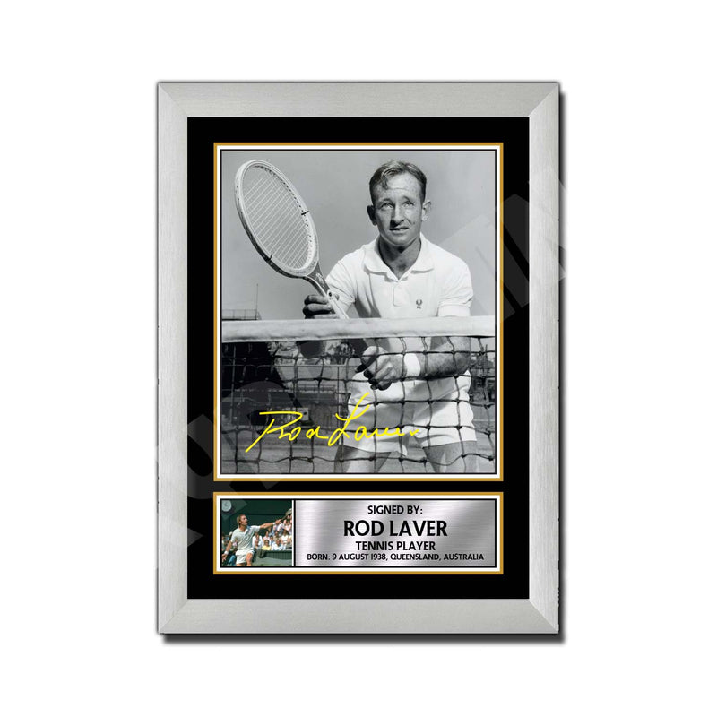 Rod Laver Limited Edition Tennis Player Signed Print - Tennis