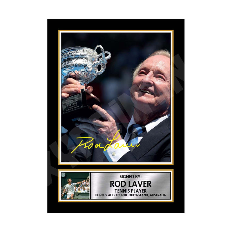 Rod Laver 2 Limited Edition Tennis Player Signed Print - Tennis
