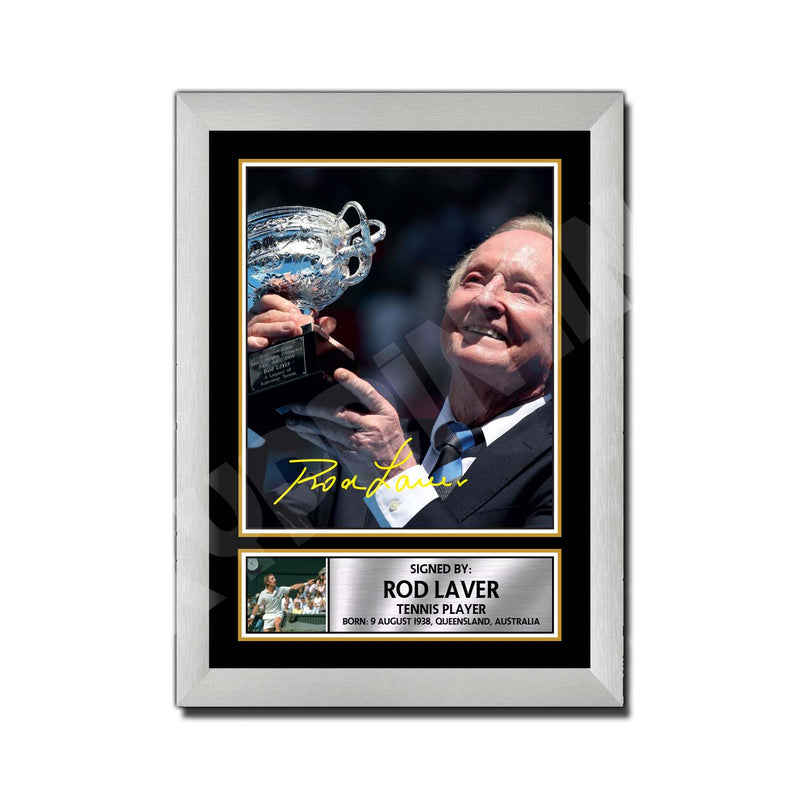 Rod Laver 2 Limited Edition Tennis Player Signed Print - Tennis