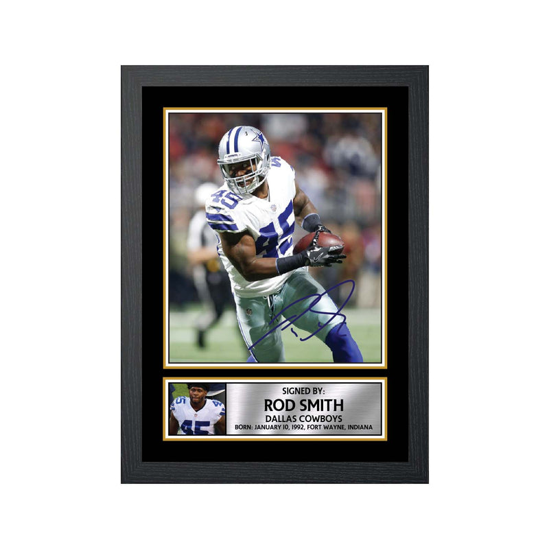 Rod Smith Limited Edition Football Signed Print - American Footballer