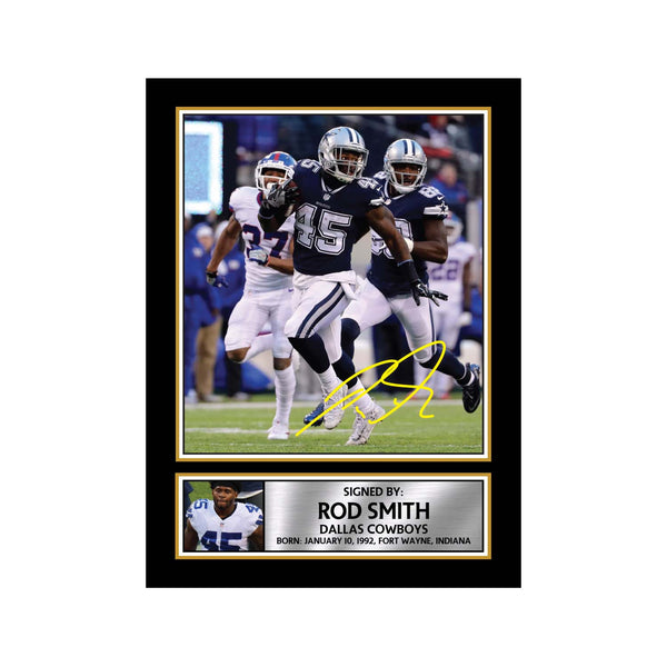 Rod Smith 2 American Football Printed Signature Print