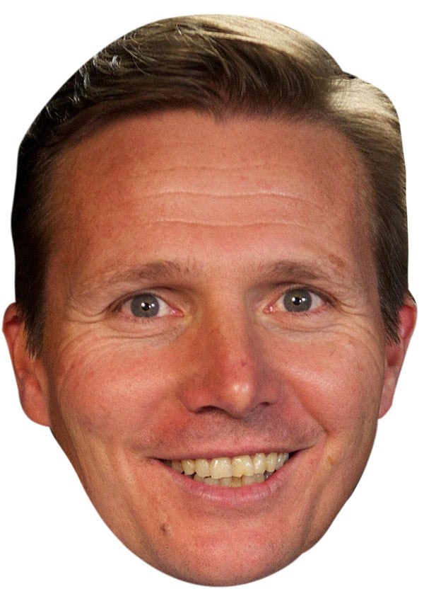 ROGER BLACK JB - Athletics Fancy Dress Cardboard Celebrity Party Face Mask