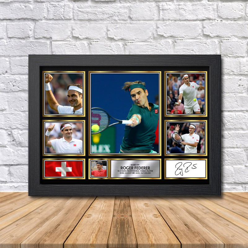 Roger Federer Limited Edition Signed Print