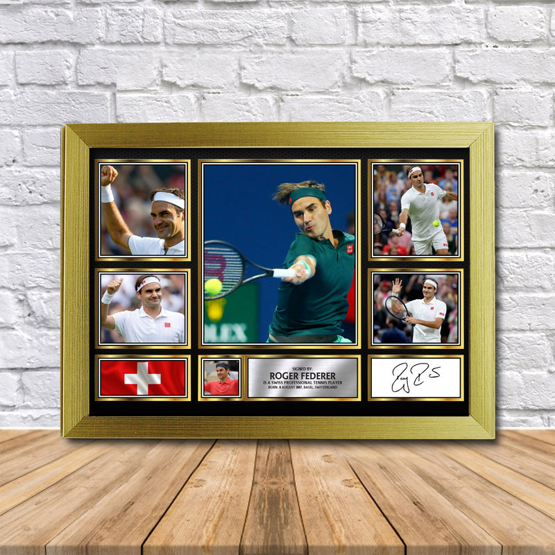 Roger Federer Limited Edition Signed Print