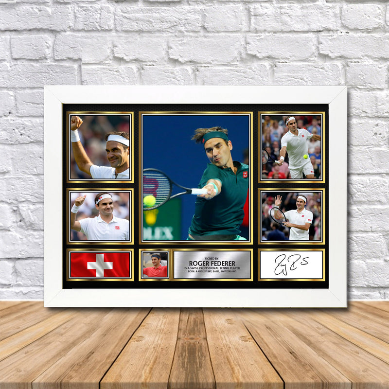 Roger Federer Limited Edition Signed Print