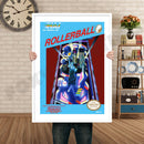 Rollerball Retro GAME INSPIRED THEME Nintendo NES Gaming A4 A3 A2 Or A1 Poster Art 489