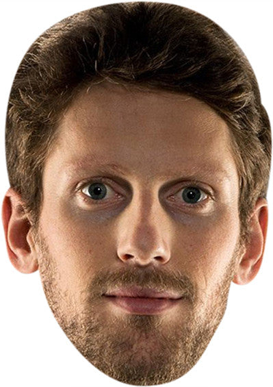 Romain Grosjean Face Mask – Fancy Dress Cardboard Costume Mask