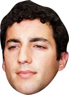 Roman Grosjain FORMULA 1 Celebrity Face Mask Fancy Dress Cardboard Costume Mask